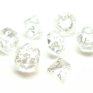 Set de 7 dés (transparents)